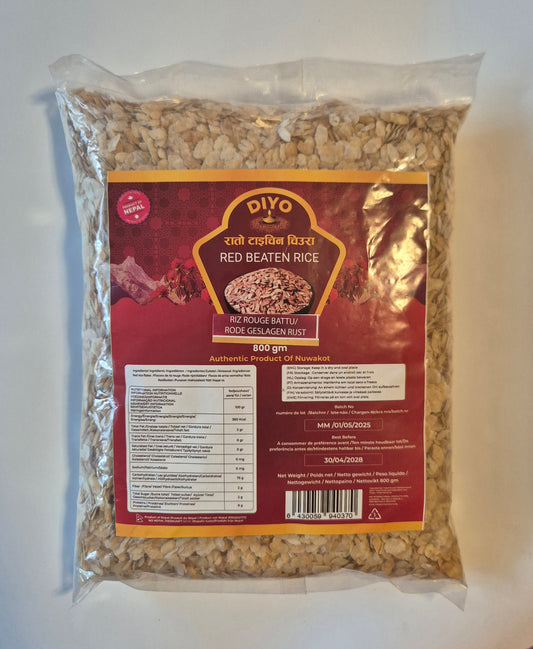 RED BEATEN RICE (RED POHA)